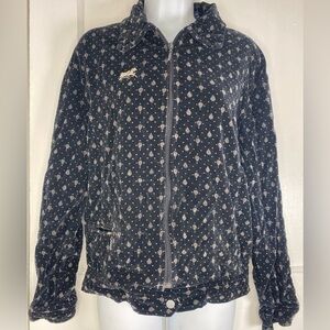 Vintage D.P.S New York Stylish Black Patterned Women's Jacket